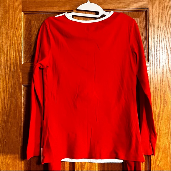 Women’s Christmas Nightwear Themed Pajamas in Red/White Sz LG - Picture 2 of 9